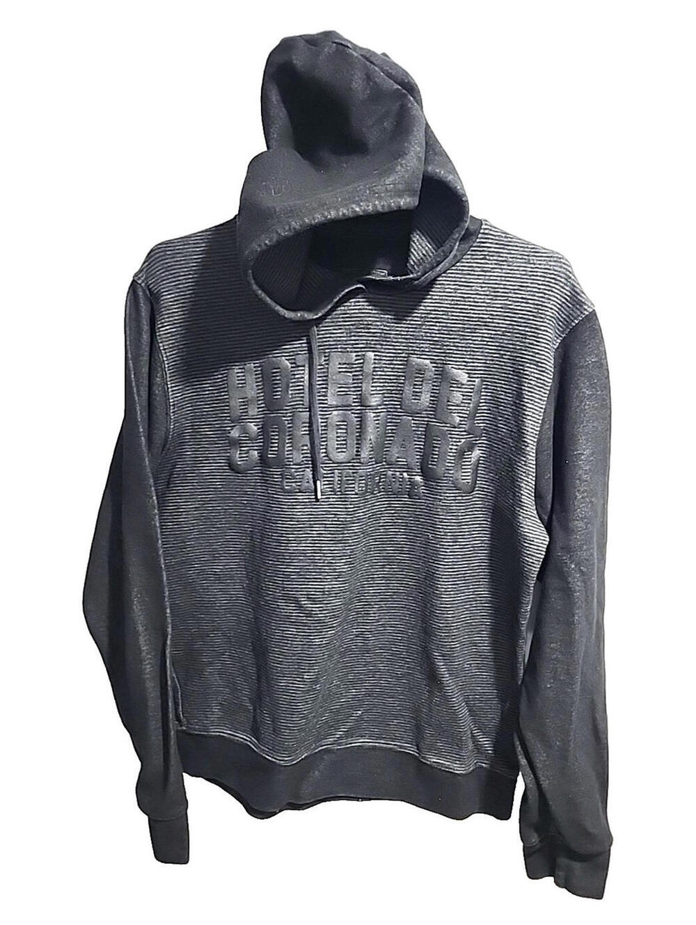 Camp David Hoodie Sweater Black Gray Hotel Del Coronado California Medium